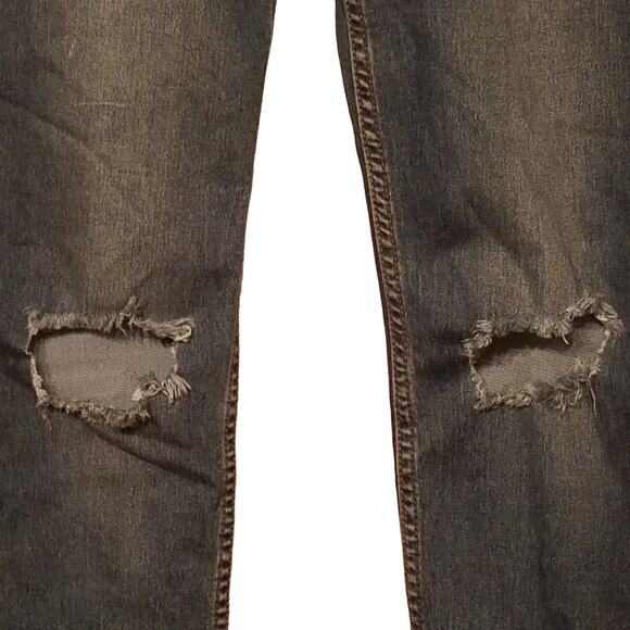 Free People Busted Knee Skinny Mid-Rise Ankle Jeans Size 27 - Picture 4 of 8